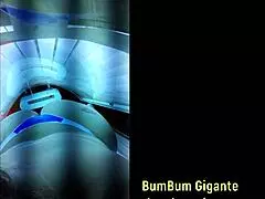 i'm preparing for my lover in the tanning booth. join my videos on bumbumgigante!