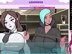 what if a vtuber like lewdneko teases with a fleshlight in a femdom hentai game