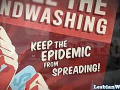 oh wow, cute dyke gushes in threeway with teen friends 😘