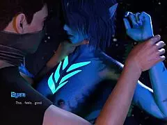 i love how this busty cyberpunk alien takes anal creampie hard