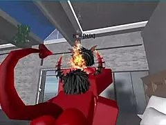 Demon pounds hot rich femboy with deep creampie