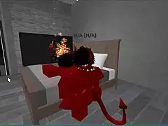 Demon pounds hot rich femboy with deep creampie