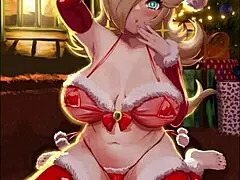 Christmas hentai collection featuring monster cocks and big asses in anime style