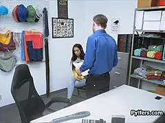 Sexy Indian American thief gets caught and fucked hard