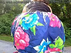 Wife with butt plug flashes huge rear on motorcycle ride