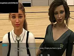 elizabeth shows frustration in this college anime scene with big tits and ass elements from wvm 61