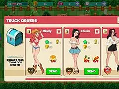 Redhead MILF Flashing Big Ass In Hentai Game