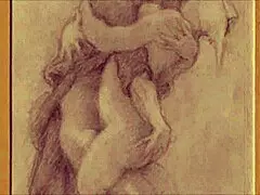 vintage drawings capturing erotic moments in a casual way