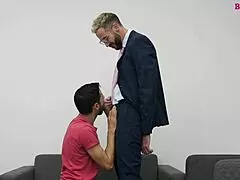 Willing To Do Anything For The Job! Monster Cock Anal Bareback!