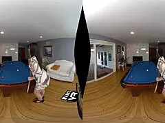 violet starr gets snookered in virtual sex masturbation