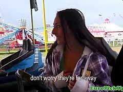 squirting eurobabe gets pulled and fucked by stranger outdoors. just a wild day with neighbors!