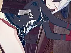 check out blue archive goth girl kayoko in 3d hentai