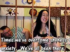 Overcoming ABDL shyness backstage with diaper fetish details