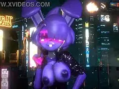 Bonnie from FNF dances in K-pop style