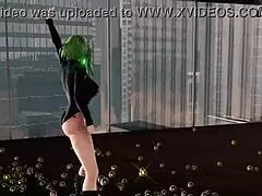 Gumi Vocaloidin isot tissit pomppii tässä kiehtovassa MMD hentai-kohtauksessa.