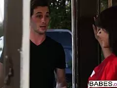 babes snack clip with lucas frost and adria rae in nerdy blonde teen action