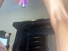 girl squirts in wet panties during play