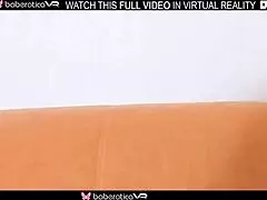 roxanne's solo show in vr, her wet pussy on display