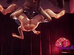 Rei Ayanami enjoys hard sex with Shinji Ikari in Evangelion hentai