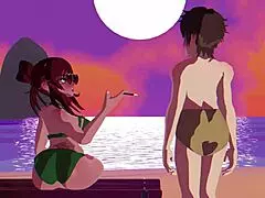 Suggestive Anime Scene with Milf in Hentai