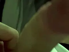 Slimyslimy1 Sneaks Jerk Under Short Shorts