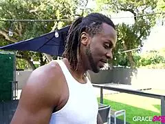 My wifes Victoria June gettin banged by black cock on Memorial Day