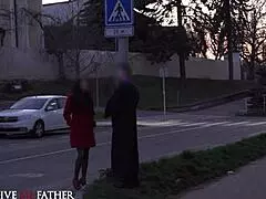 DEVIAnte - Sexy Brunette Admits Craving Rough Sex with Monster Cock to Preacher