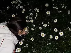 Housekeeper and i masturbate together after garden walk