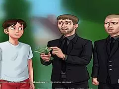 summertime saga teen 18+ crashes in barn after uncensored sex