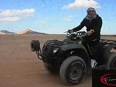 seeing her bent over on that motorbike in the desert makes me so horny, let's fuck