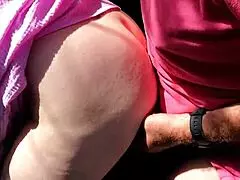 Fuck Buddy Takes Wife Outdoors Over Gate