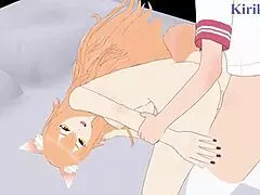 saber, suzuka, and astolfo in intense hentai sex with creampie.