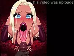 Blonde Cumdump Receives POV Blowjob In Hentai Animation