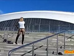 Look At This Flashing In Olympic Park!