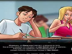 French teacher gets fucked in Summertimesaga.