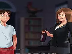 French teacher gets fucked in Summertimesaga.