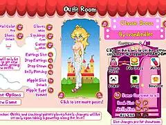 Hej, Peachs osagda saga intro med stora tuttar prinsessa på tåget!