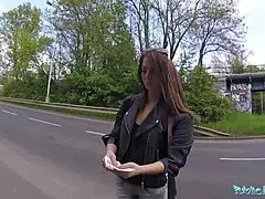 Public Agent Suggests Cowgirl Riding During Outdoor Encounter