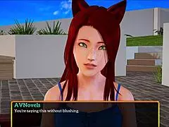 Redhead With Small Tits In Family Game