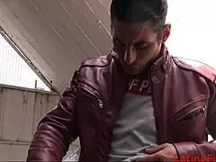 At the new gay bar, young guys fuck strangers in doggystyle assfucking.