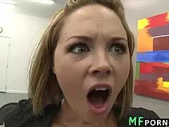 Massive black shaft pounds skinny Angela Attison in wild scene