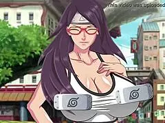This Naruto parody with Sarada got really wild during training.