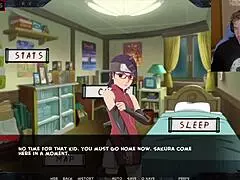 This Naruto parody with Sarada got really wild during training.