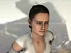 rey auditions cutely in 3d anime outfit for interracial porn