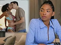 Sexet colombiansk turist knepper sovende fyr i skabet