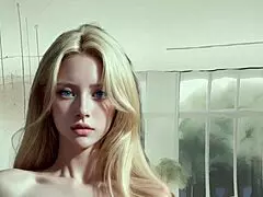 Petite Blonde Rides All Day