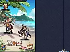 Asaka se vrže v divji skupinski seks na plaži z golim jebanjem v hentai slogu.