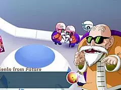 i watch vados show master roshi her huge boobs in kame paradise 2 parody