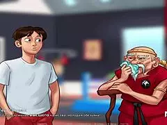 IN SUMMERTIMESAGA, THE BDSM SCENE WHERE SHE'S TIED UP AND QUESTIONED WHO DID IT E2 17