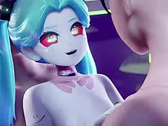 Mantis and Rebecca in Cyberpunk Edgerunners Encounter